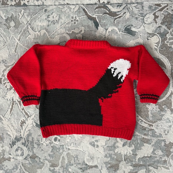 Handmade Wool Knit Kids Sweater - Picture 3 of 4